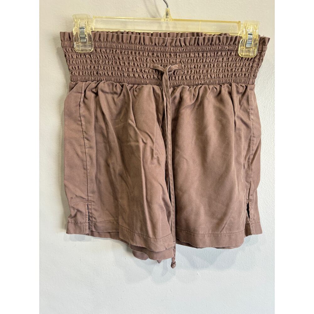 Abercrombie & Fitch Flowy Shorts Brown Lyocell blend Womens Sz Small Coa…